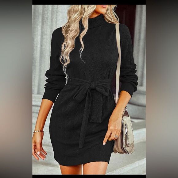 Lavender Bliss Collection Dresses & Skirts - Black Sweater Dress